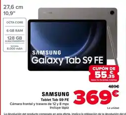 Carrefour SAMSUNG Tablet Tab S9 FE oferta