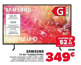 Carrefour SAMSUNG TV 50" oferta