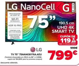 Carrefour LG TV 75” 75NANO81T6AEU oferta