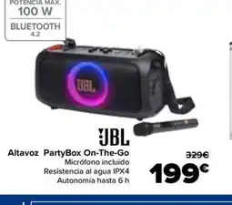 Carrefour JBL Altavoz PartyBox On-The-Go oferta