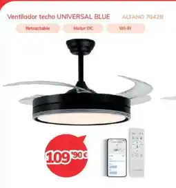Mi electro UNIVERSAL BLUE Ventilador techo oferta
