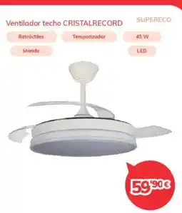 Mi electro CRISTALRECORD Ventilador techo oferta