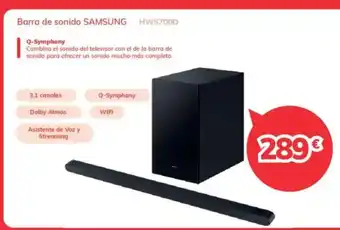 Mi electro SAMSUNG Barra de sonido oferta