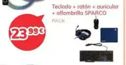 Mi electro SPARCO Teclado + ratón + auricular + alfombrilla oferta