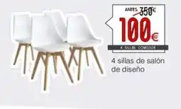 Atrapamuebles 4 sillas de salón de diseño oferta