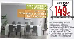 Atrapamuebles Mesa consola extensible oferta