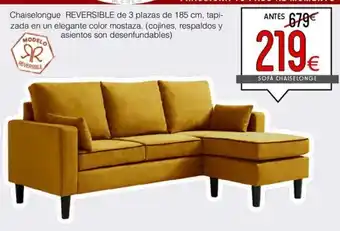 Atrapamuebles Chaiselongue reversible de 3 plazas oferta