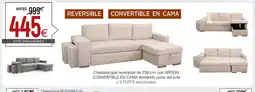Atrapamuebles Chaiselongue reversible de con arcón oferta