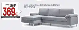 Atrapamuebles Gran chaiselongede 3 plazas de reversible oferta