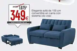 Atrapamuebles Elegante sofá de convertible en cama con sistema clic-clac oferta