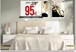 Atrapamuebles Cabecero +2 mesitas oferta