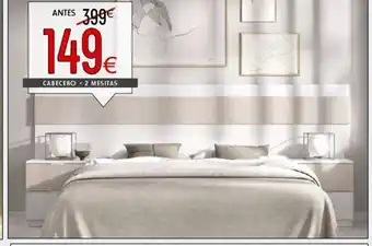 Atrapamuebles Cabecero +2 mesitas oferta