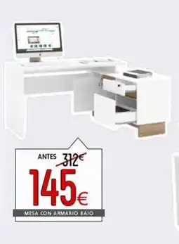 Atrapamuebles Mesa con armario bajo oferta