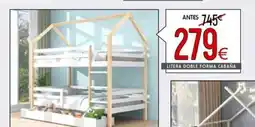 Atrapamuebles Litera doble forma cabaña oferta