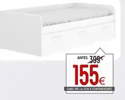 Atrapamuebles Cama con 3 contenedores oferta
