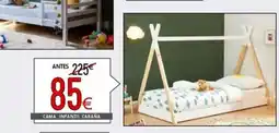Atrapamuebles Cama infantil cabaña oferta