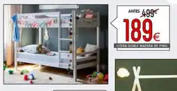 Atrapamuebles Litera doble madera de pino oferta