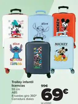 Carrefour Trolley infantil licencias oferta