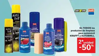 Carrefour KRAFFT Y AUTOBRILL En todos los productos de limpieza para automóvil oferta