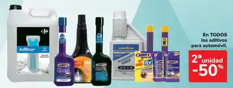 Carrefour En todos los aditivos para automóvil. oferta