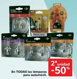 Carrefour En todas las lámparas para automóvil. oferta