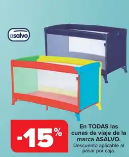 Carrefour ASALVO En todas las cunas de viaje de la marca oferta