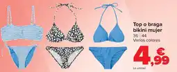 Carrefour Top o braga bikini mujer oferta