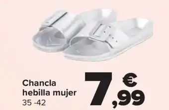 Carrefour Chancla hebilla mujer 35 -42 oferta