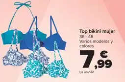 Carrefour Top bikini mujer 36-46 oferta