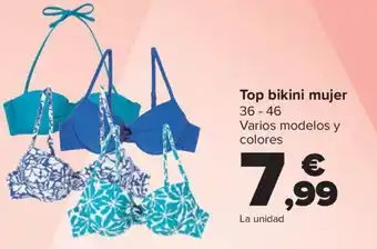 Carrefour Top bikini mujer 36-46 oferta