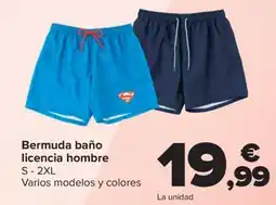 Carrefour Bermuda baño licencia hombre oferta