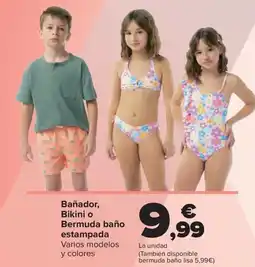 Carrefour Bañador, Bikini o Bermuda baño estampada oferta