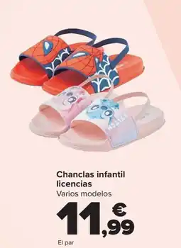 Carrefour Chanclas infantil licencias oferta