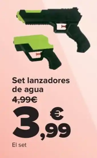 Carrefour Set lanzadores de agua oferta