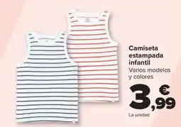 Carrefour Camiseta estampada infantil oferta