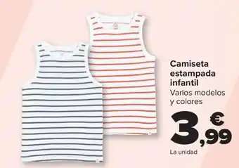 Carrefour Camiseta estampada infantil oferta