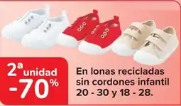 Carrefour En lonas recicladas sin cordones infantil 20-30 y 18 - 28. oferta