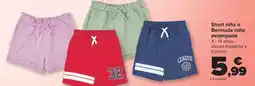 Carrefour Short niña o Bermuda niño estampada oferta