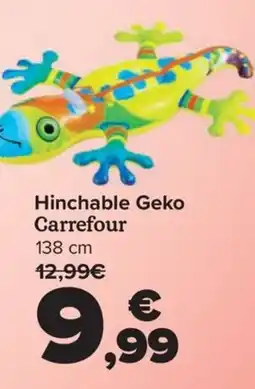 Carrefour Hinchable Geko Carrefour 138 cm oferta