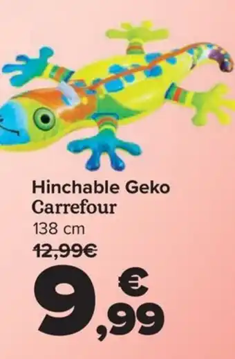 Carrefour Hinchable Geko Carrefour 138 cm oferta