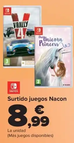 Carrefour Surtido juegos Nacon oferta