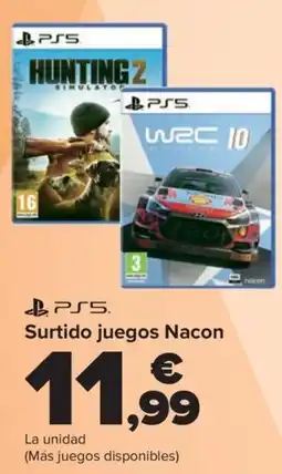 Carrefour PS5 Surtido juegos Nacon oferta