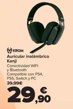 Carrefour KROM Auricular inalámbrico Kanji oferta