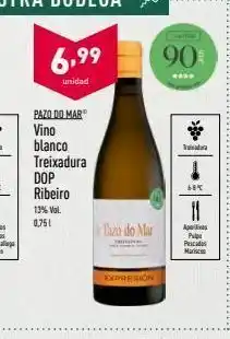 ALDI 6,99 90 unidad pazo do mar vino blanco treixadura dop ribeiro 16 13% vol. 0,751 11 thxo do mar ages puig pescados ma oferta