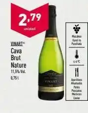ALDI 2.79 unidad mac parella vinart cava brut nature 11,5%vol 0.75 ! 4 11 apes abadi paris puca marcas cara oferta