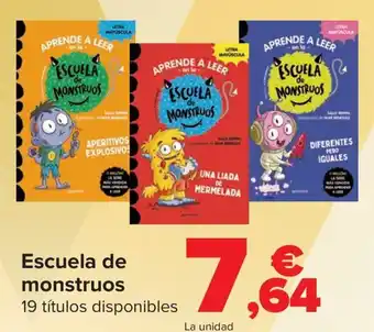 Carrefour Escuela de monstruos oferta