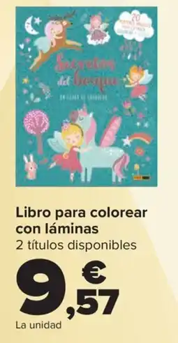 Carrefour Libro para colorear con láminas oferta