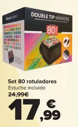 Carrefour Set 80 rotuladores oferta