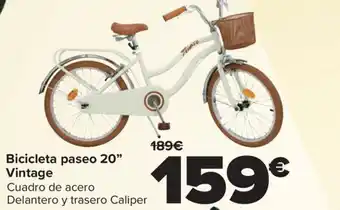 Carrefour Bicicleta paseo 20" Vintage oferta