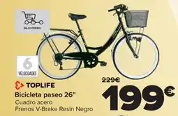 Carrefour TOPLIFE Bicicleta paseo 26" oferta